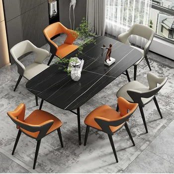Минималистичные Столове с подлакътници Дизайнерски италиански стил, с Луксозни Кожени Столове, Модерни и Ергономични мебели para el hogar