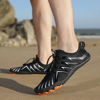 Бързосъхнеща плажни обувки за плуване, предотвращающая порязвания, Нескользящая обувки за трекинг, Износоустойчиви удобни удобства за активен отдих
