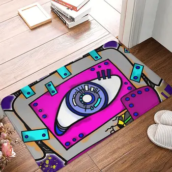 Робот Хамеш Хамсия Ръчно свят Нескользящий килим, килимче за спални, подложка за вана, подложка за украса на входната врата