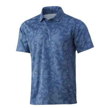 Нова риза за риболов, мъжки летни дрехи поло, дишащи спортни дрехи на открито, тениска за риболов, Поло Риза с къс ръкав, Риза за голф