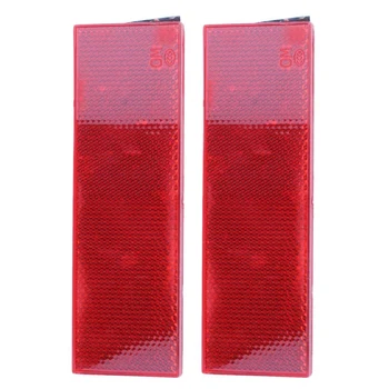 2X Предупредителен светоотражающая защитна плоча/лента, светлоотразителни стикери за Лек камион, червен