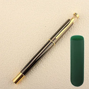Ученически пособия Писалка 0,5 мм Класически дизайн с датчиците, метални химикалки за писане от неръждаема стомана химикалки