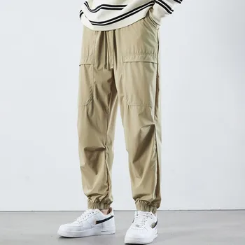 2023 Нови пролетно-летни мъжки панталони за джогинг, градинска облекло в стил хип-хоп с множество джобове, ежедневни панталони с еластичен ластик на талията