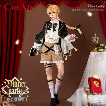 CosAn Game Genshin Impact Aether, cosplay-костюм, Модерен Красив смокинг, Униформи, Дрехи за ролеви игри