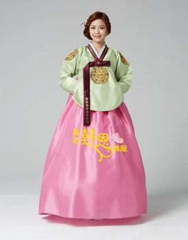 Рокля Ханбок Традиционен корейски церемониален костюм ДАНГУЙ корейски кралския костюм