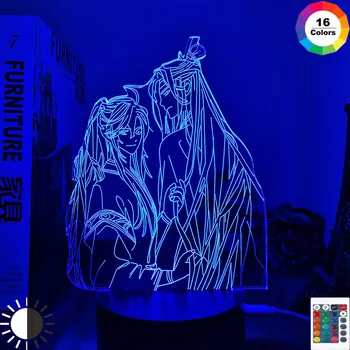 Аниме Light BL Mo Dao Zu Shi Поставка за лампи Декор Сензорен екран Сензор за Цветни Led Лампа Wuxian Wangji Grandmaster of Demonic Gift s34