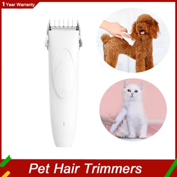 Pawbby Pets USB Акумулаторни Ножици за коса Mijia, Професионална Грижа за кучета/ котки, Електрически Машинки за подстригване на домашни любимци, Бръснач за домашни любимци