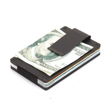 2023 Ретро мъжки модерен метален чантата с RFID заключване, минималистичен Стил на Живот с луксозни портфейли, притежателите на кредитни карти, Протектор