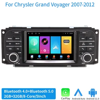 Авто Мултимедиен плеър за Chrysler Grang Voyager въз основа на 2007-2012 радио стерео видео GPS Навигация DSP главното устройство CarPlay Android 11