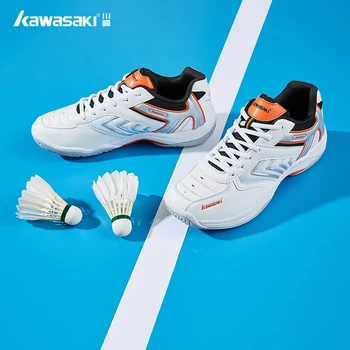 2023 нови обувки за бадминтон Kawasaki за мъже и жени, дишащи высокоэластичные нескользящие спортни маратонки за тенис