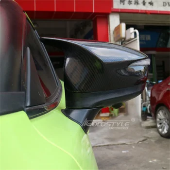 За Mazda CX-3 CX3 2020 2021 2015 2016 2017 2018 2019 Хромирани Тампон Върху Страничната Врата от Въглеродни Влакна, Огледало за Обратно виждане, Автомобилни Аксесоари