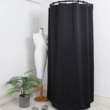 Завеса за примерочной TUEDIO размер Модерни затемняющие завеси за хол, спалня, луксозен черен нощен завеса по индивидуална заявка