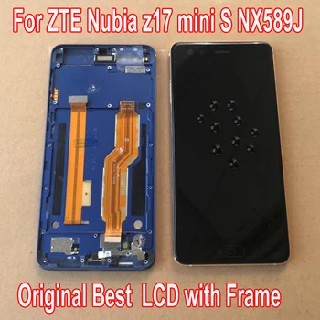 Оригинален LTPro Най-добрите LCD Сензорен дисплей, Дигитайзер в събирането на рамка За Мобилен Сензор ZTE Nubia Z17 mini S NX589J NX589H