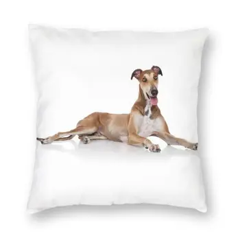 Калъфка за хрътки хрътка куче, украса за възглавници с домашен любимец модел, възглавници за дивана с двустранен печат