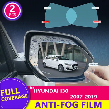 Дъждовна Филм Пълно Покритие на Огледалото за Обратно виждане Прозрачна Противотуманная Непромокаемая за Hyundai i30 2007-2019 2017 2018 Етикети Автомобилни Стоки и Аксесоари