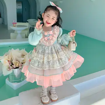 Детски дрехи, дрехи испанското винтажное бална рокля принцеса в стил Лолита