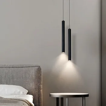 Минималистичен окачен лампа в скандинавски стил, модерни висящи осветителни тела за спалнята, прикроватной нощни шкафчета, кът за хранене, украса за полилей, потолочное осветление