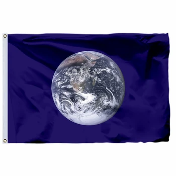 Флаг на Деня на Земята, банер, екологичен планетный свят, СВЯТ, хладно къща декор за помещения и на улицата, знамена от полиестер с медни втулками