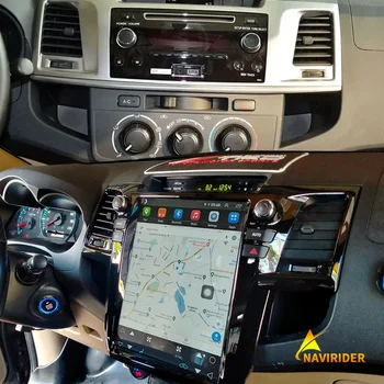 За Toyota Fortuner 2010 13 Android GPS Hilux Srv 2012 Tesla екрана е 12,1 инча стерео радио Carplay автомобилен мултимедиен плейър