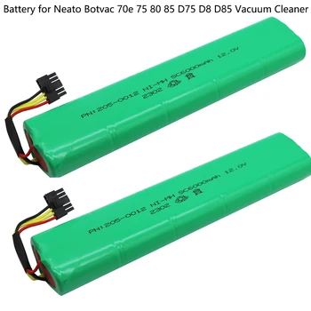 2 ЕЛЕМЕНТА В 12 6000 mah 6.0 Ah NI-MH Нов 12 В Заменяеми батерии за Neato Botvac 70e 75 80 85 D75 D8 D85 резервни части за батерията, прахосмукачка