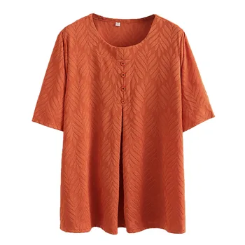Елегантни дамски Потници и блузи Лято 2023, Нова Ежедневни свободна риза Оверсайз с къс ръкав, дамски летни дрехи с високо качество