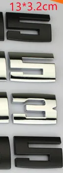 1X 3D Метална Хромирана Черен Стикер за Декорация на Задния Багажник на Кола на BMW M Power M3 M5 стайлинг