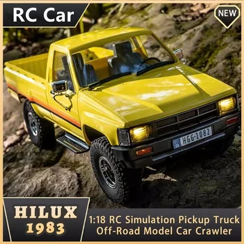 Радиоуправляеми автомобили FMS Hilux 1983 1:18, електрически дистанционно управление, имитация 4WD, мини-пикап, внедорожная модел на робота играчки, подаръци