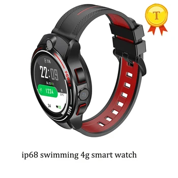 3 GB + 32 GB истински ip68 Смарт Часовници дамски Мъжки С Камера С Двойна Сърдечната Честота Face ID Bluetooth 4G Android Смарт часовници Телефон за плаване GPS часовници