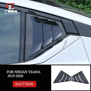 Лъскаво черен на ABS-пластмаса, триъгълна Лента на Задното Стъкло, Декоративна капачка, спортна Стикер на Шторку за Nissan New Teana 2019 2020