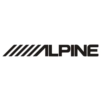 Автомобилна стикер с модерен логото на Alpine, аксесоари за автомобили и мотоциклети, Светоотражающая защита от слънцето, водоустойчив винил стикер, 20 см * 2,9 см