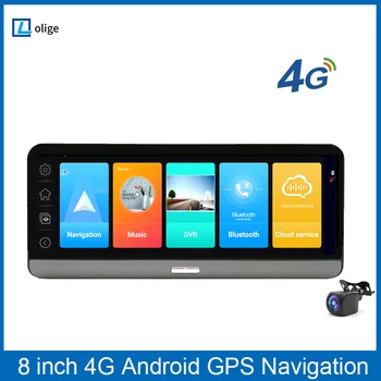 8 Инча GPS 2 GB + 32 GB WIFI Автомобилен Видеорекордер Огледална Форма Помещение Dash cam ADAS 4G Двухобъективный Видео наблюдение на паркинга Android Безплатна карта