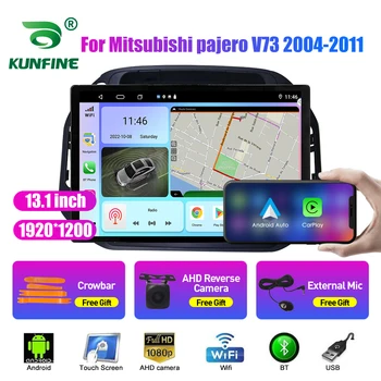 13,1-инчов Автомобилен Радиоприемник За Mitsubishi pajero V73 04-11 Кола DVD GPS Навигация Стерео Carplay 2 Din Централна Мултимедиен Android Auto