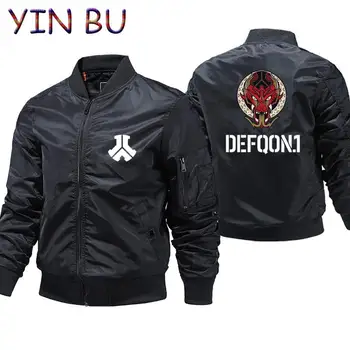 Defqon.1 Яке-бомбер, мъжки дрехи, якета-бомберы, палта, мотоциклетът ветровка, дебели якета Defqon, голям размер 5XL