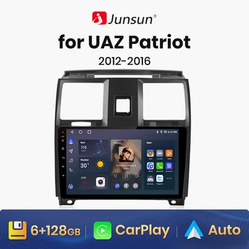 Junsun V1 AI Voice Безжичен CarPlay Android Авторадио за UAZ Patriot 2012-2016 4G Автомобилен Мултимедиен GPS 2din авторадио