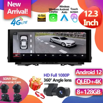 За Audi Q5L 2018-2022 Android 12 GPS Навигация 12,3 Инча Carplay Стерео Радио Авто Монитори 5G Автомобилен Мултимедиен Сензорен Екран