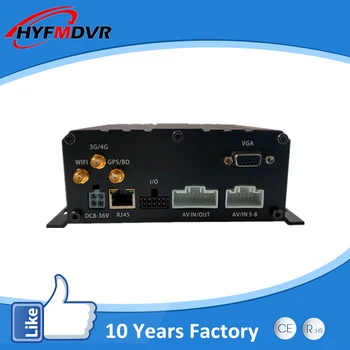 8-канален HDD 1080P MDVR 3g, 4g GPS Мобилен видеорекордер за автомобил/училищен автобус/такси/Камион