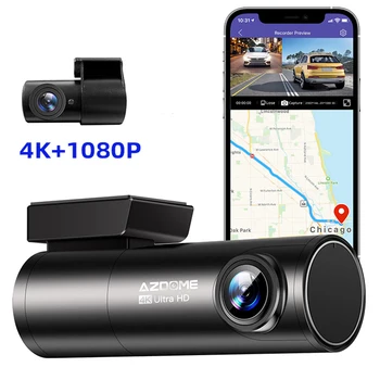 AZDOME M300M300S Кола на Данни Дървар 4K 500W Pixel Автомобилен Видеорекордер 4K Dash Камера Отпред и отзад WIFI, GPS, Dvr Камера G-сензор