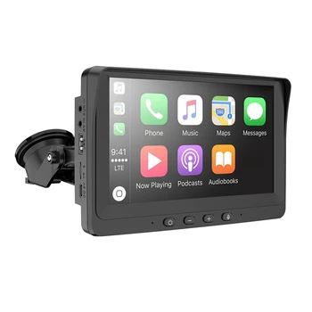 Универсален 7-инчов сензорен екран, авто безжичен за таблет Apple CarPlay, Android-радио, мултимедиен плеър, Bluetooth