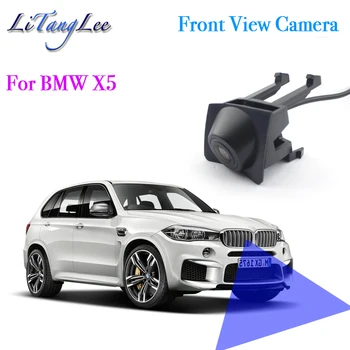 Автомобилна Камера С Логото на Вида Отпред за Нощно Виждане HD Водоустойчива Широка Зона на Слепите Зони за Паркиране За BMW X5 F15 2014 ~ 2018