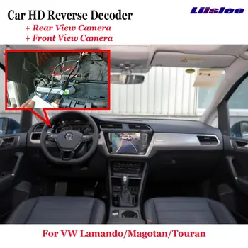 За VW Lamando/Passat/Touran 2015-2022 Автомобилен Видеорекордер Предна Камера за обратно виждане Декодер Обратно на Изображението Оригинално Актуализация на Екрана