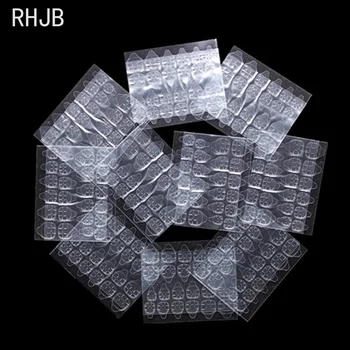 RHJB Нов 360 бр./15 листа лепило за желе за нокти двустранен външен дизайн нокти залепваща лента залепваща стикер фалшиви инструменти за лепене на ноктите