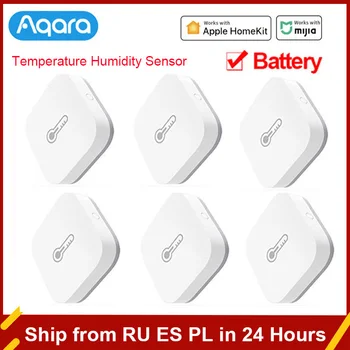 Aqara Интелигентен сензор за налягане на въздуха, температура и влажност на въздуха на околната среда дистанционно управление Zigbee Работи с XiaoMi Home Homekit Портал Hub