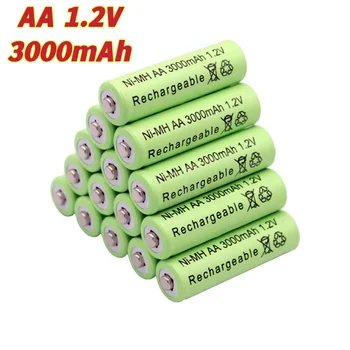 Акумулаторна батерия 1.2 AA 3000 mah NiMH за led играчки с дистанционно управление, датчици за дим, безжичен телефон, цифров фотоапарат