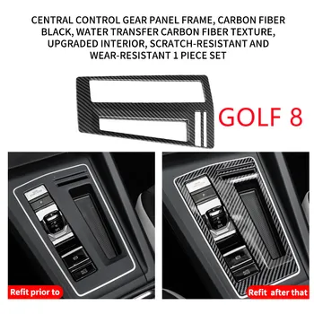 За Volkswagen Golf 8 специална рамка за превключване на предавките с централно управление GTI RLINE за вътрешна декорация, модифицирани етикети на зъбни колела