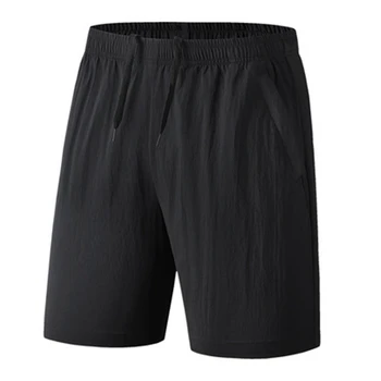 Нови летни ежедневни панталони големи размери 150 кг 12XL 11XL 10XL, модерни мъжки спортни панталони, свободни бързо съхнещи панталон ice silk 5 points
