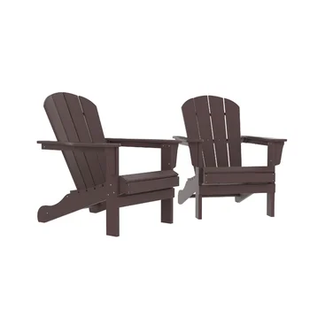 Стол HDPE Adirondack \ Столове за огъня \ Пясък стол \ Улични столове за тераса \ Шезлонг от пластмасови смола DPE\ Поляна