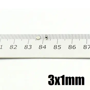 100шт Прецизна Магнити 3x1 Малка Микро-Диск с Диаметър 3 мм и Дебелина 1 мм Imanes Неодимовый Електронен Сензор Мини Магнити
