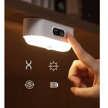 ZK50 магнит USB акумулаторна батерия led лампа за кабинет Безжична нощно сензорно осветление на спалня Умен нощна светлина за четене в тоалетната