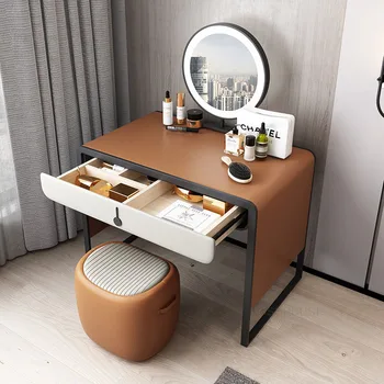 Скринове за малък апартамент в скандинавски стил, творческа огледало с led осветление, Тоалетка, Минималистичная Мебели за спалня, Скрин, модерен шкаф за съхранение