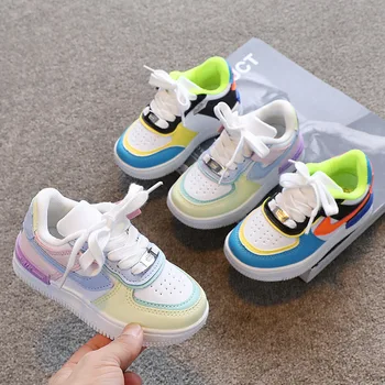 Modx/ бебешки ежедневни спортни обувки за момичета и момчета, износоустойчиви маратонки за джогинг, детски устойчива на плъзгане обувки с шнур, обувки за бягане